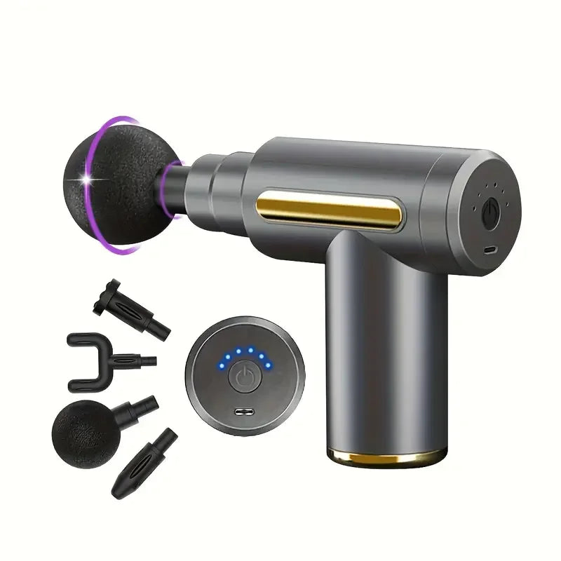 Massage Gun Fascia Deep Muscle Relax Body Neck Massager Electric Fitness Equipment Noise Reduction Male Female
