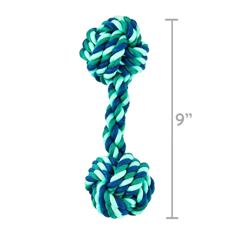 2 Knot Rope Dog Chew Toy， Polyester