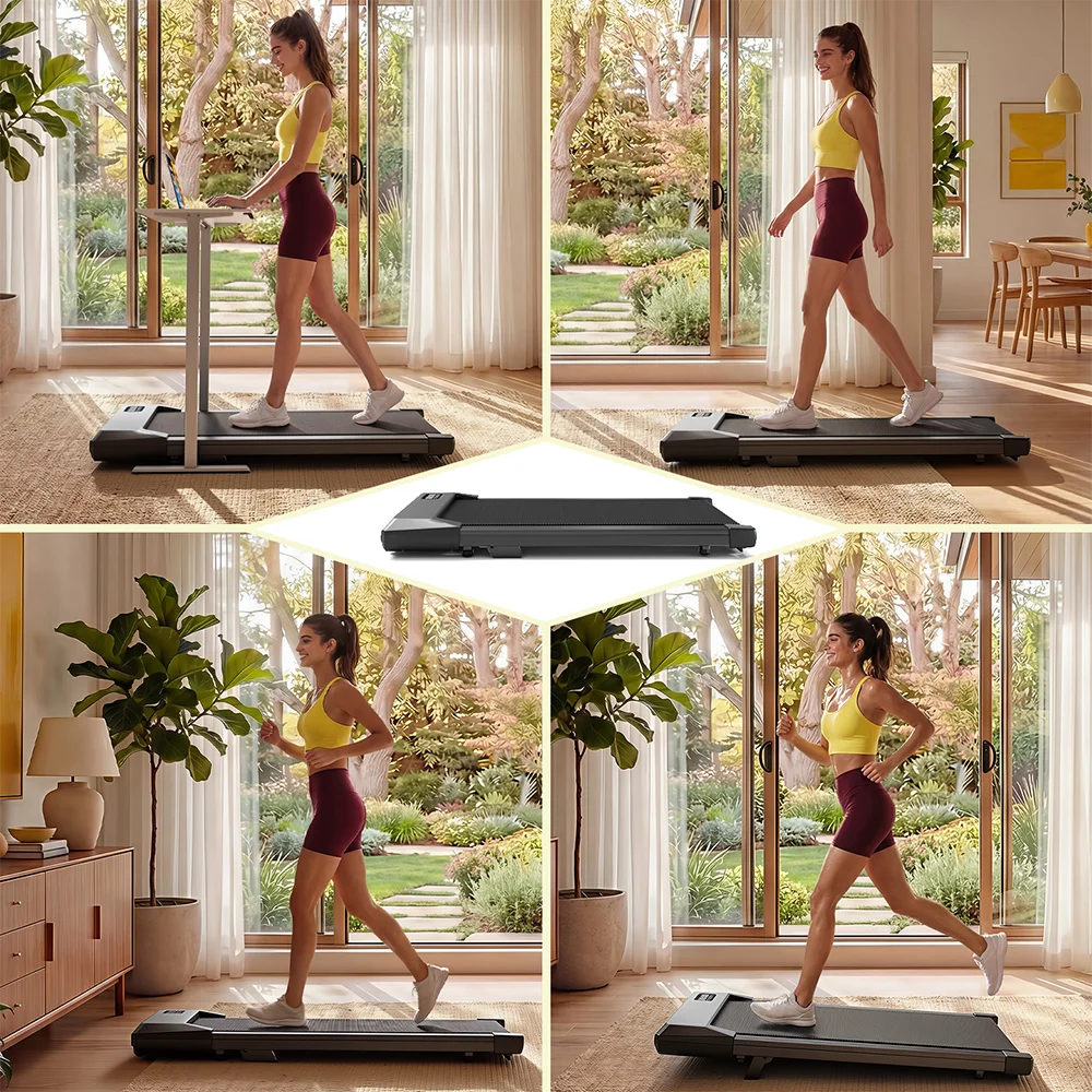 Superun Portable Under Desk Walking Pad Mini Treadmill With LCD Screen