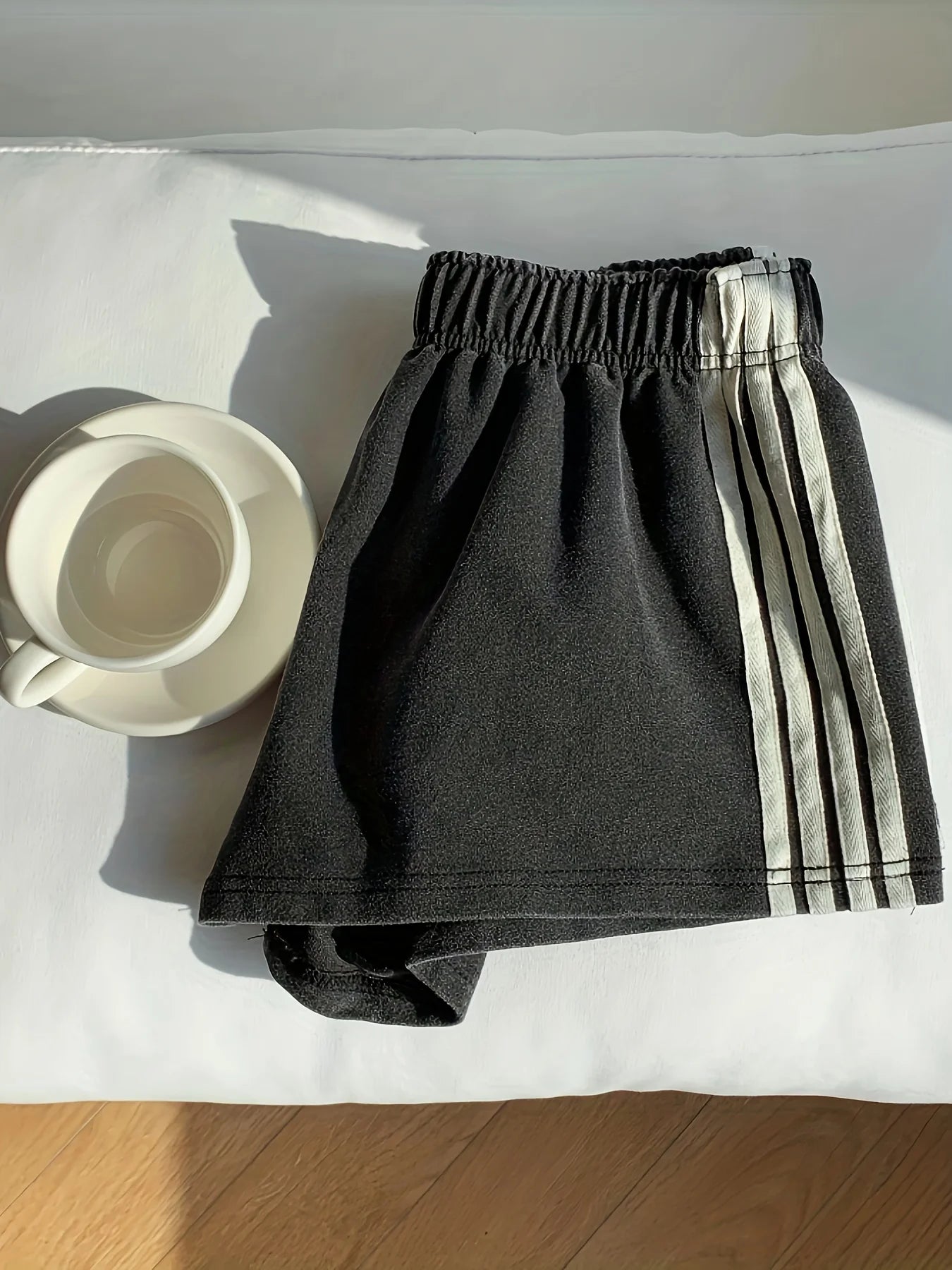 Drawstring Sports Shorts Women Athleisure Comfort Fit All Season