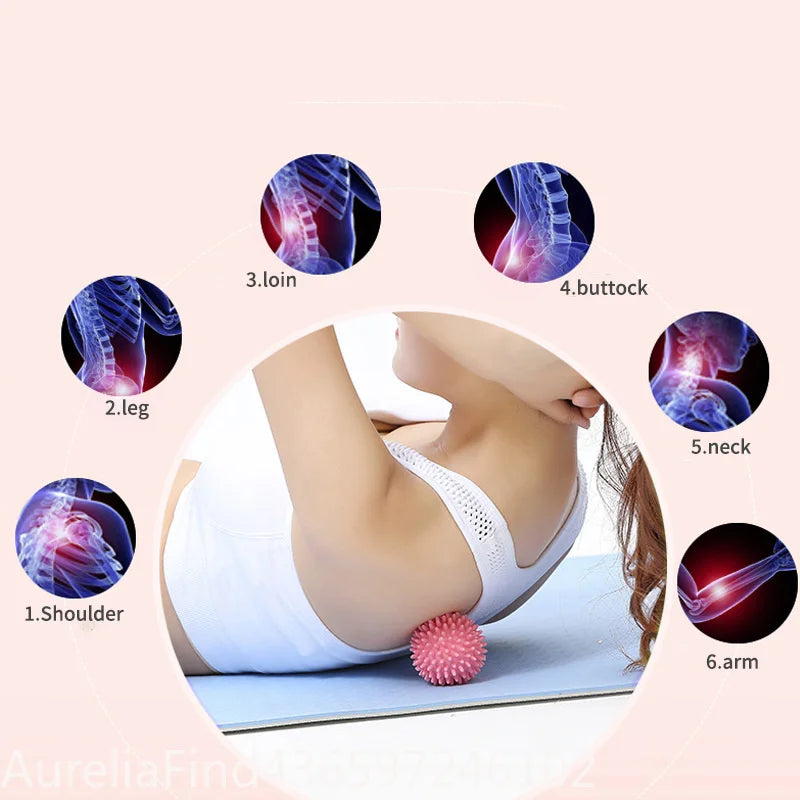 Fascia Massage Ball Hard Muscle Relaxation Ball Yoga Fitness Massager for Shoulder Neck Foot Meridian Relief