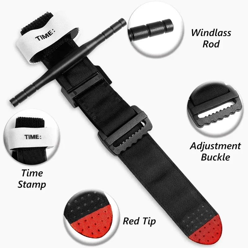 95cm 10pcs/set Emergency Belt Tourniquet Adjustment Buckle Medical Survival Combat Tactical Tourniquets Outdoor Exploration