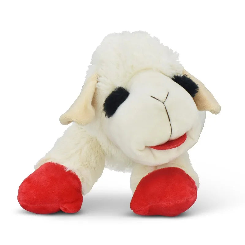 Jumbo Lamb Chop Plush Dog Toy with Squeaker, 18 inches