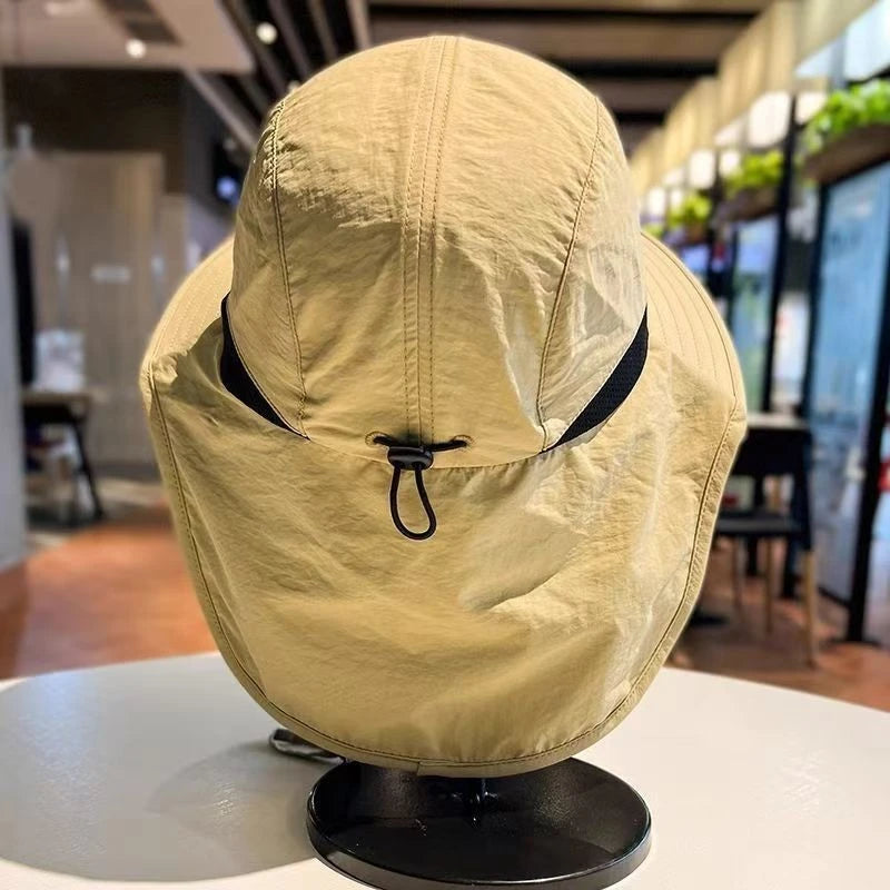 Summer Sun Hat for Man Woman Hiking Camping Fishing Hat UV Protection Sunscreen Hat Outdoor Breathable Fisherman Sun Cap