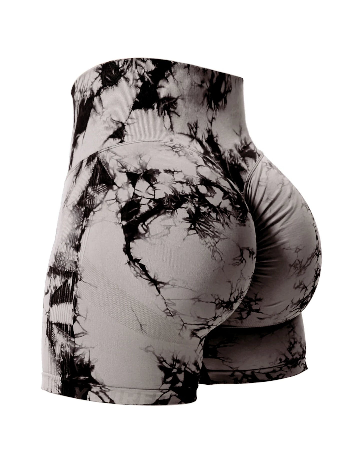 CHRLEISURE Tie Dye Butt Lifting Gym Shorts