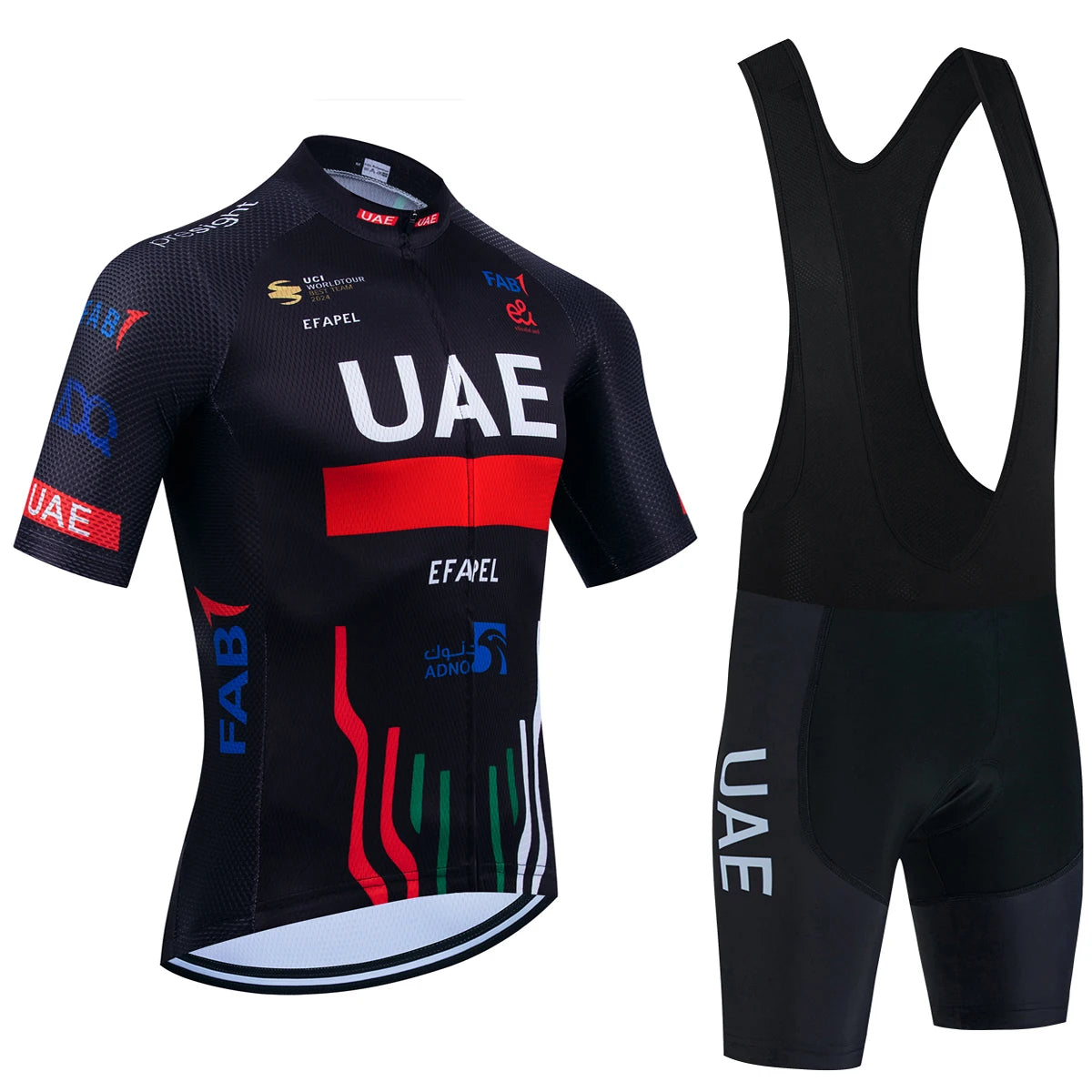 UAE Cycling Maillot Jersey Shorts Set For Men And Women