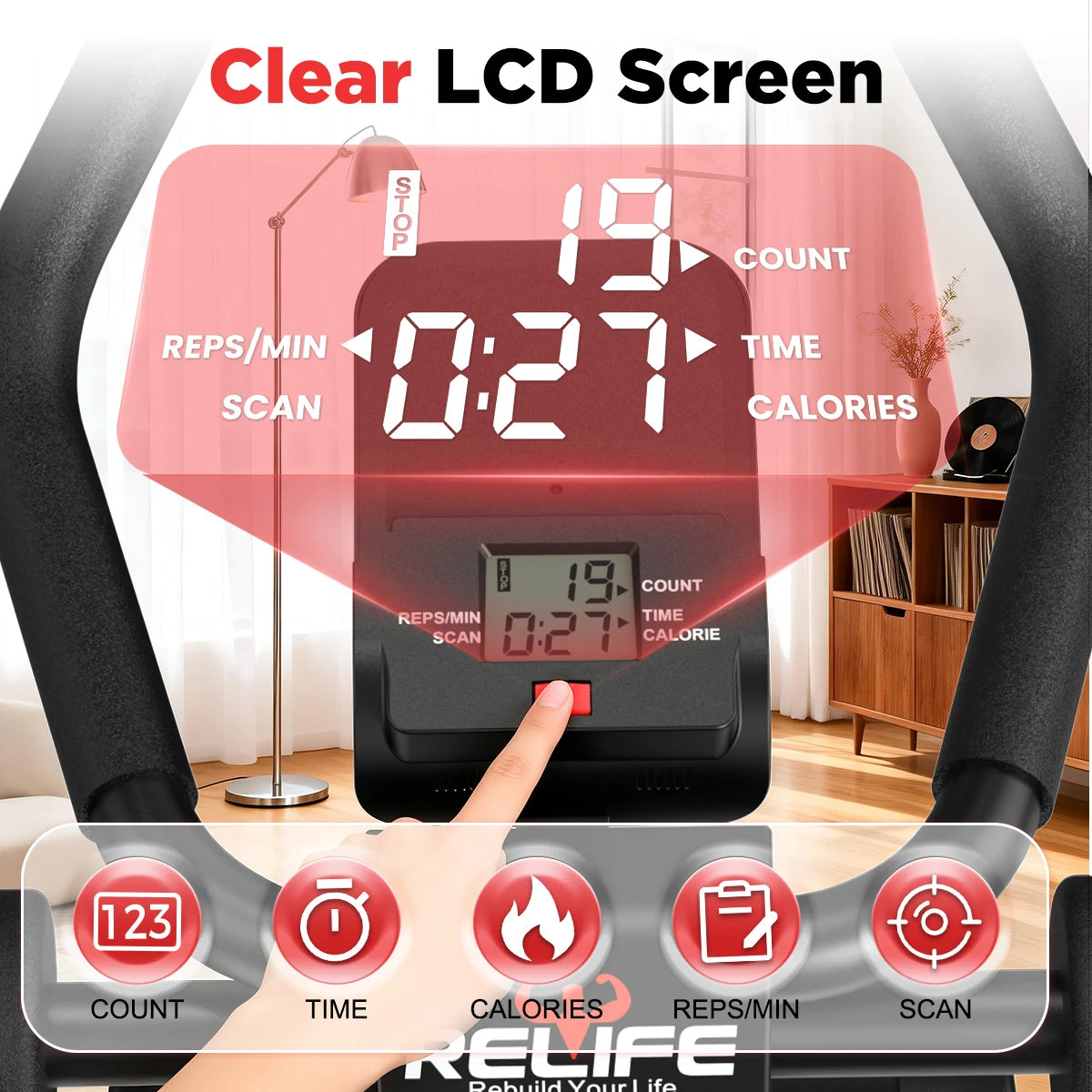 5 in 1 Adjustable Ab Trainer with Resistance Bands Multifunctional Core Training Equipment Foldable Full Body Home Workout Gear for Small Space Fitness
