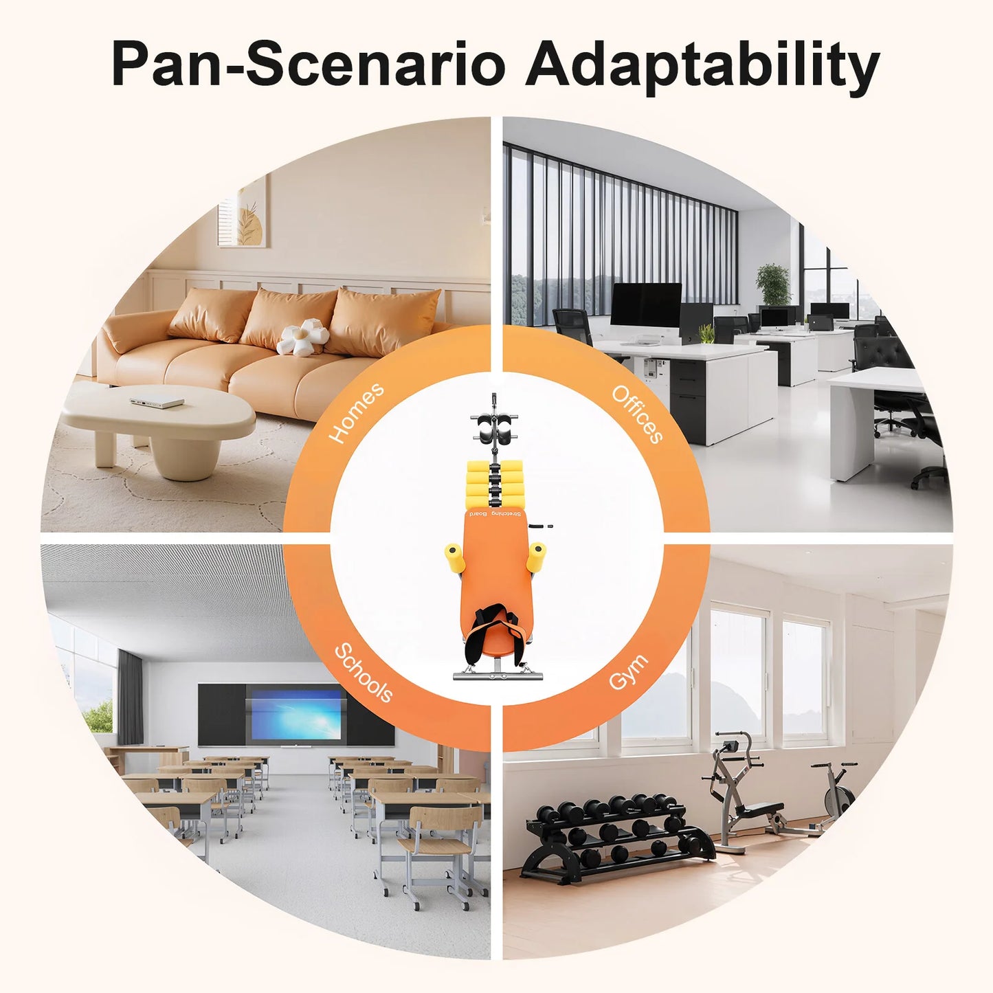 Inversion Table With Neck Stretcher And Steel Frame