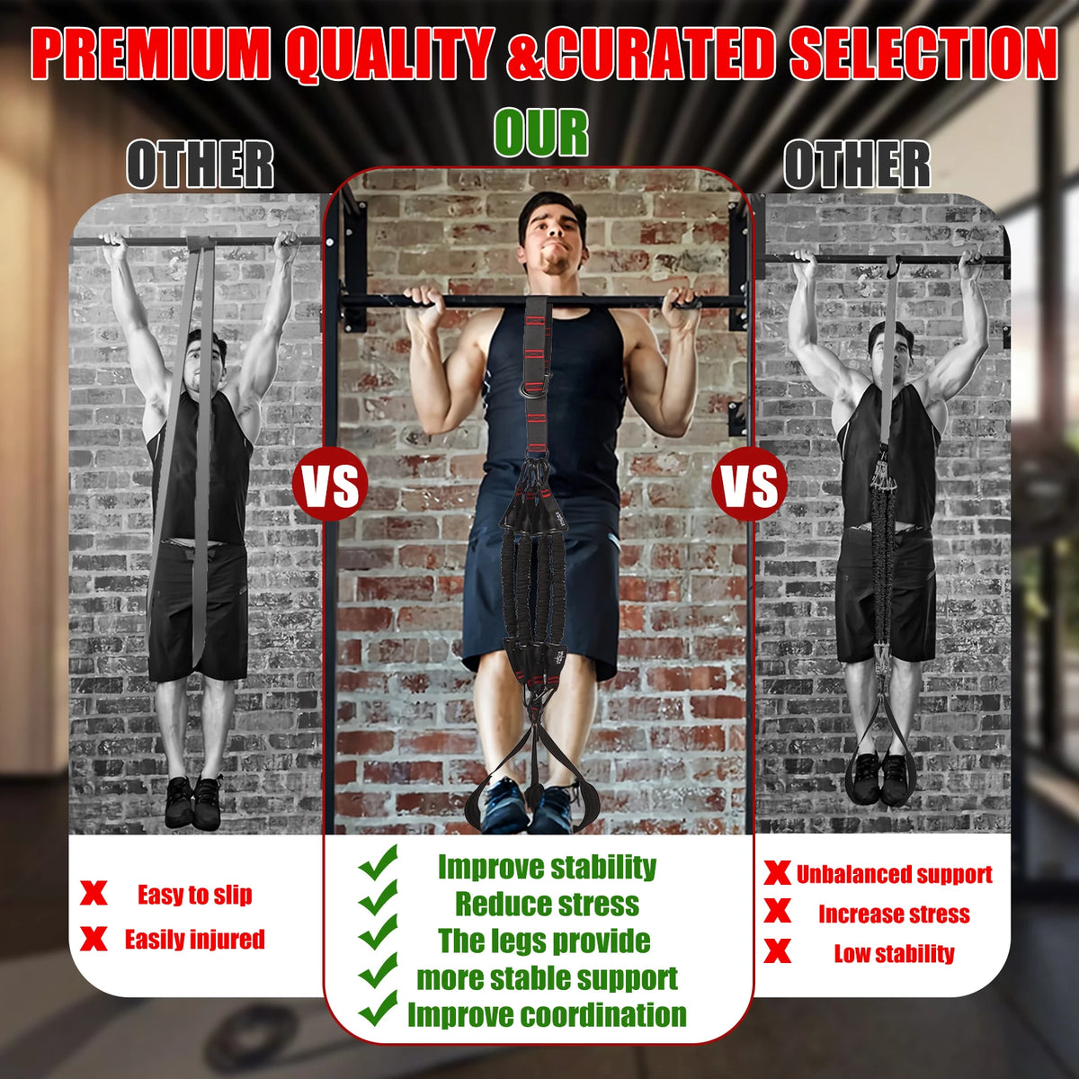 Adjustable Pull Up Assistance Bands For Strength Training Workouts