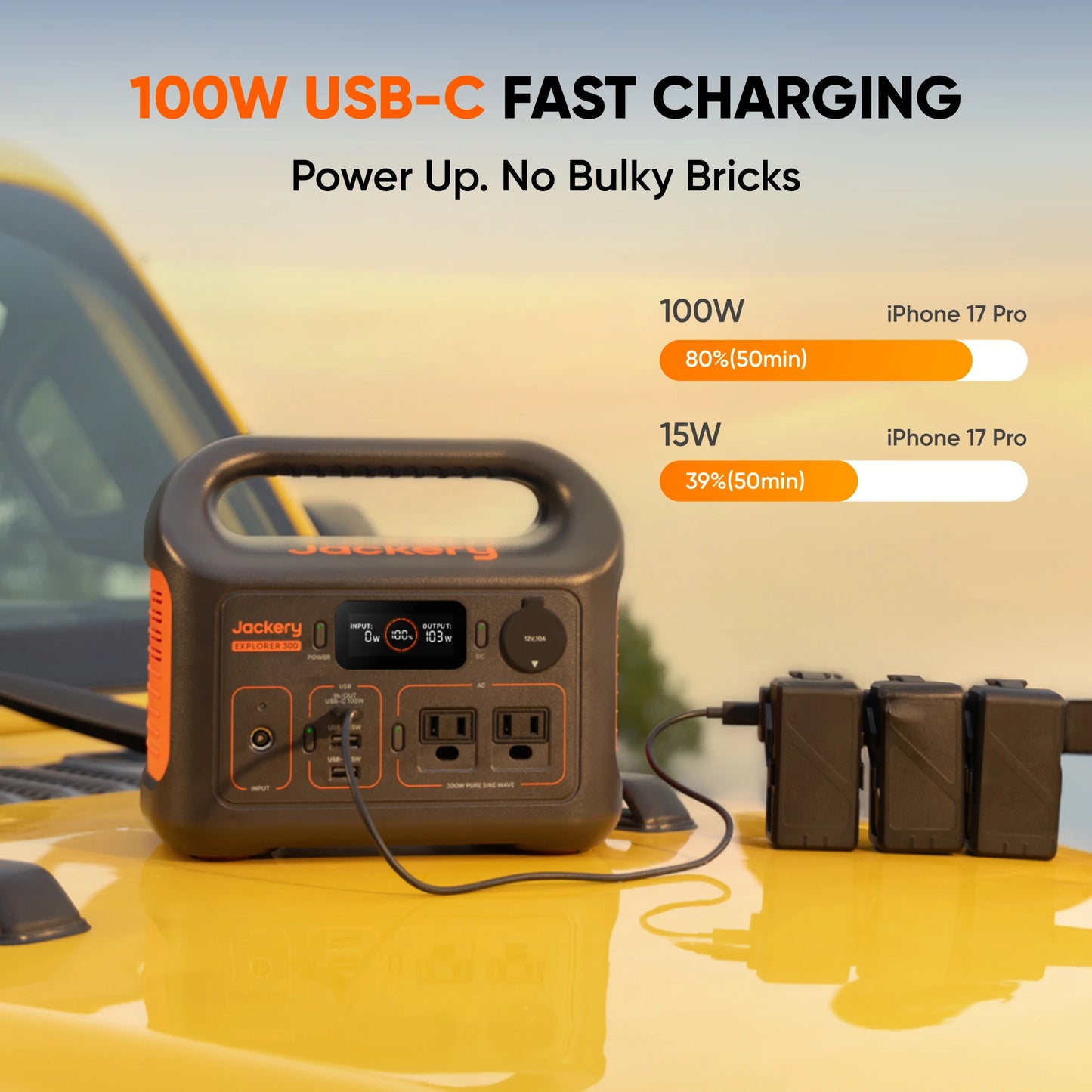 Jackery Explorer 300 Portable Power Station 290Wh Solar Generator