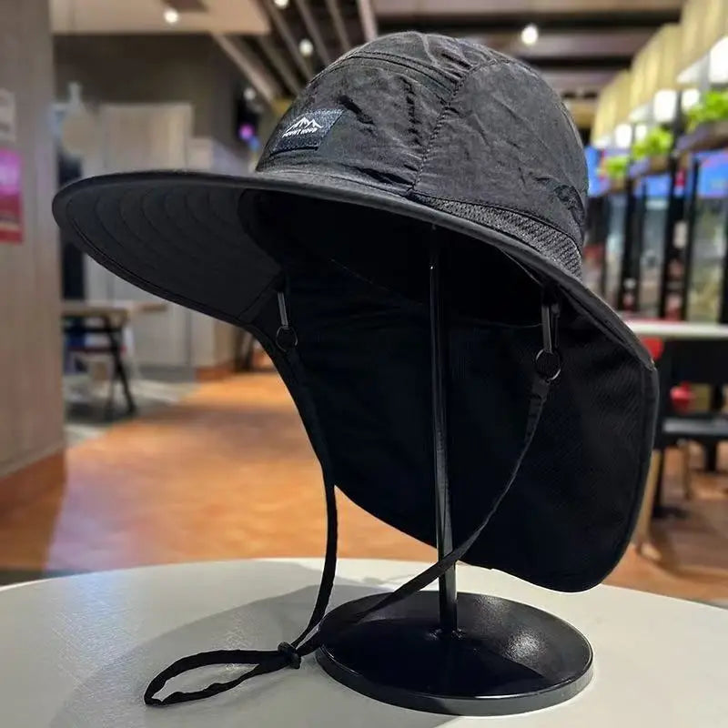 Summer Sun Hat for Man Woman Hiking Camping Fishing Hat UV Protection Sunscreen Hat Outdoor Breathable Fisherman Sun Cap