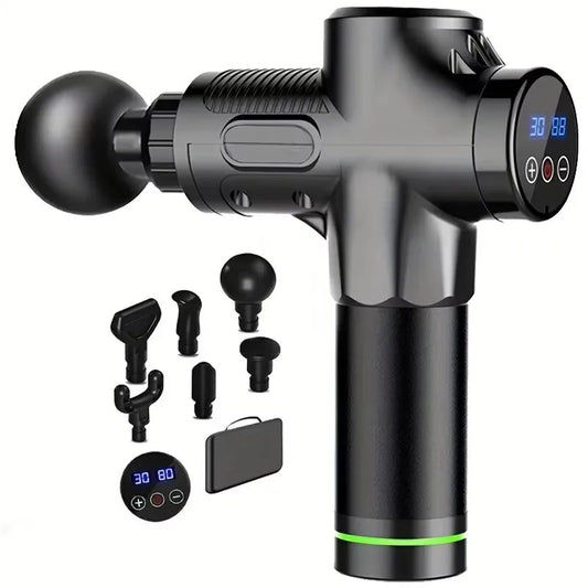 Massage Gun Fascia Deep Muscle Relax Body Neck Massager Electric Fitness Equipment Noise Reduction Male Female