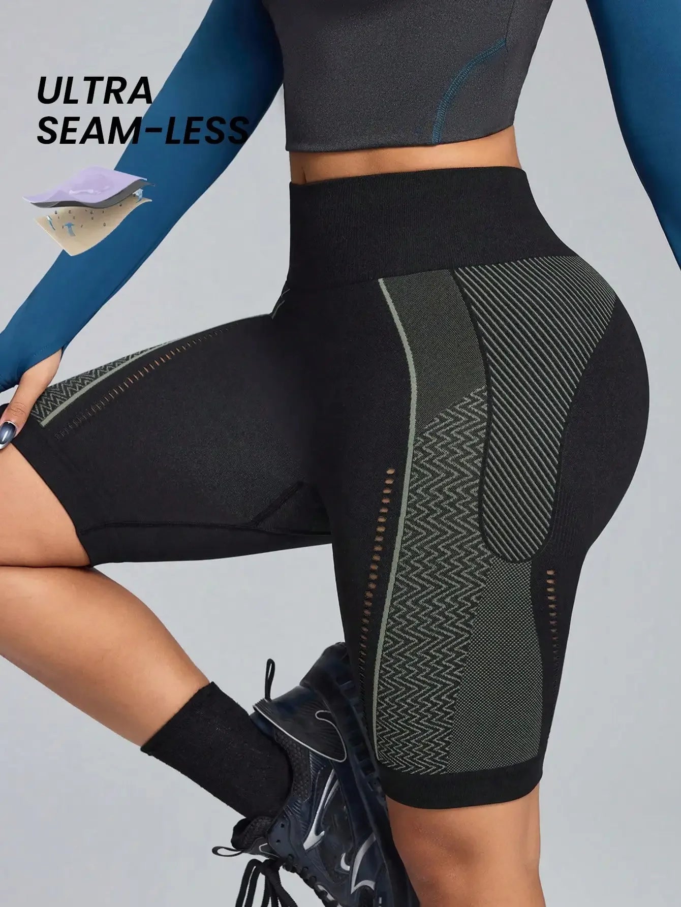 Seamless High Waist Workout Shorts For Women Squat Proof Buttery Soft HIIT