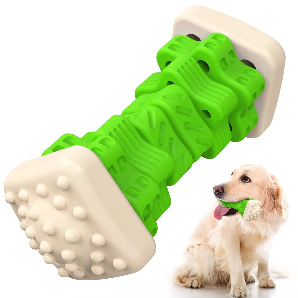 Interactive Dog Chew Toy-Brightly Colored Dog Enrichment Toy for Aggressive Chewers-Purple