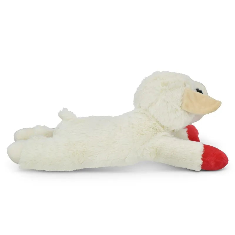 Jumbo Lamb Chop Plush Dog Toy with Squeaker, 18 inches