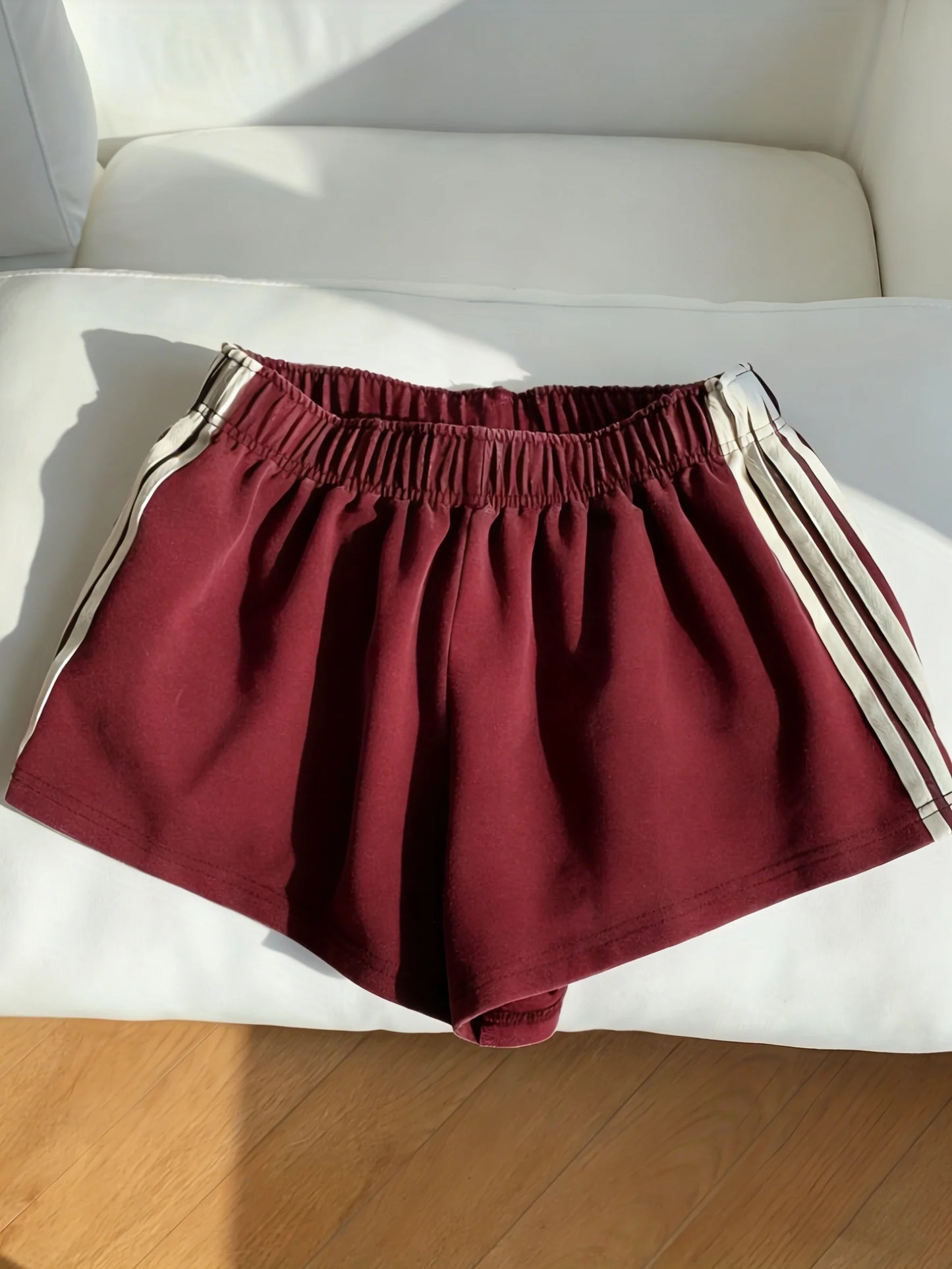 Drawstring Sports Shorts Women Athleisure Comfort Fit All Season
