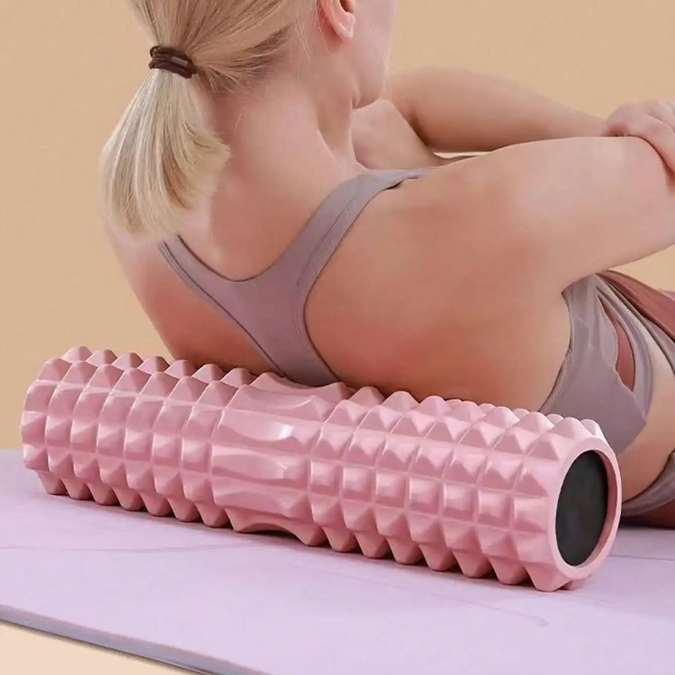 45*13cm Foam Roller - Deep Tissue Massage Muscle Roller And Stretching Device, Intensity And Myofascial Trigger Point Release