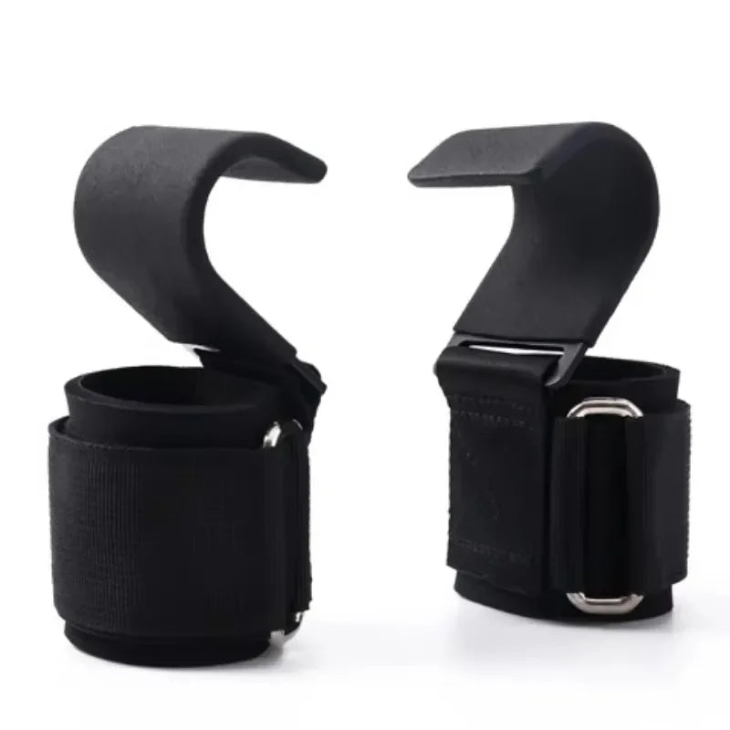 Non Slip Weight Lifting Hooks And Straps For Deadlift And Pull Ups