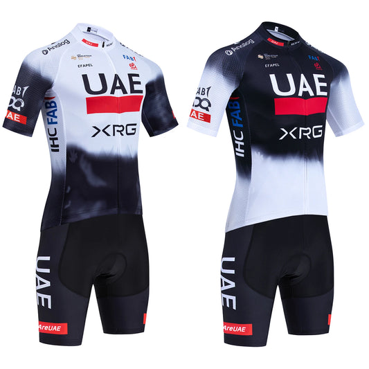 UAE Cycling Maillot Jersey Shorts Set For Men And Women