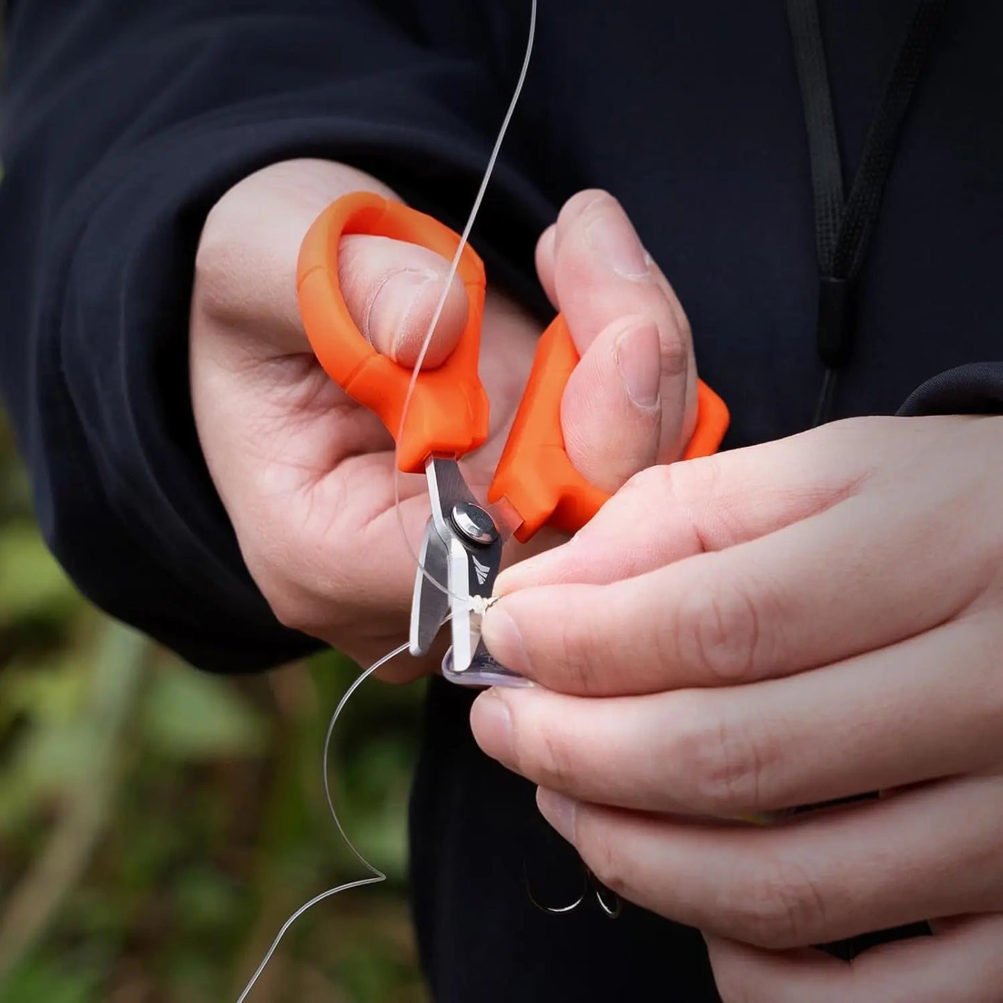 Paradox 4.5-Inch Fishing Scissors, Stainless Steel Precision Fishing Line Cutters With Non-Slip Grip, Protective Sheath, and Nec