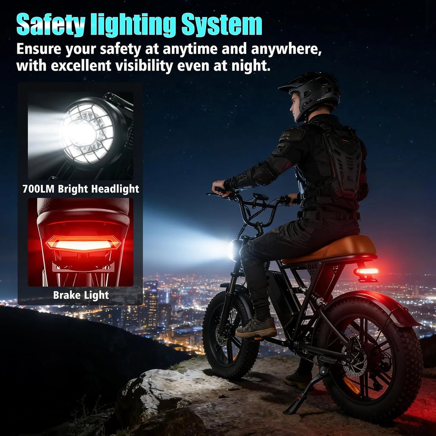 Electric Mountain E-Bike 1000W Brushless Motor Dual Suspension 48V Battery