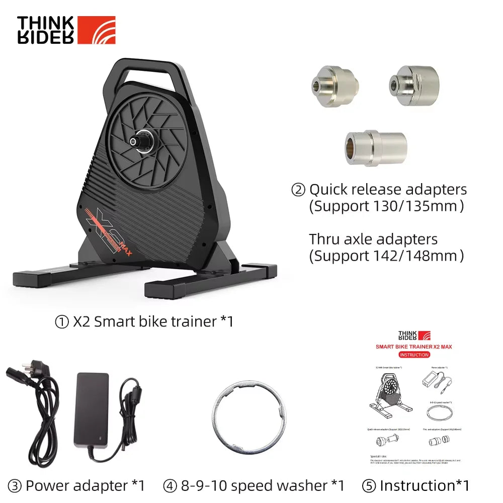 ThinkRider X2Max Smart Bike Trainer With Built In Power Meter