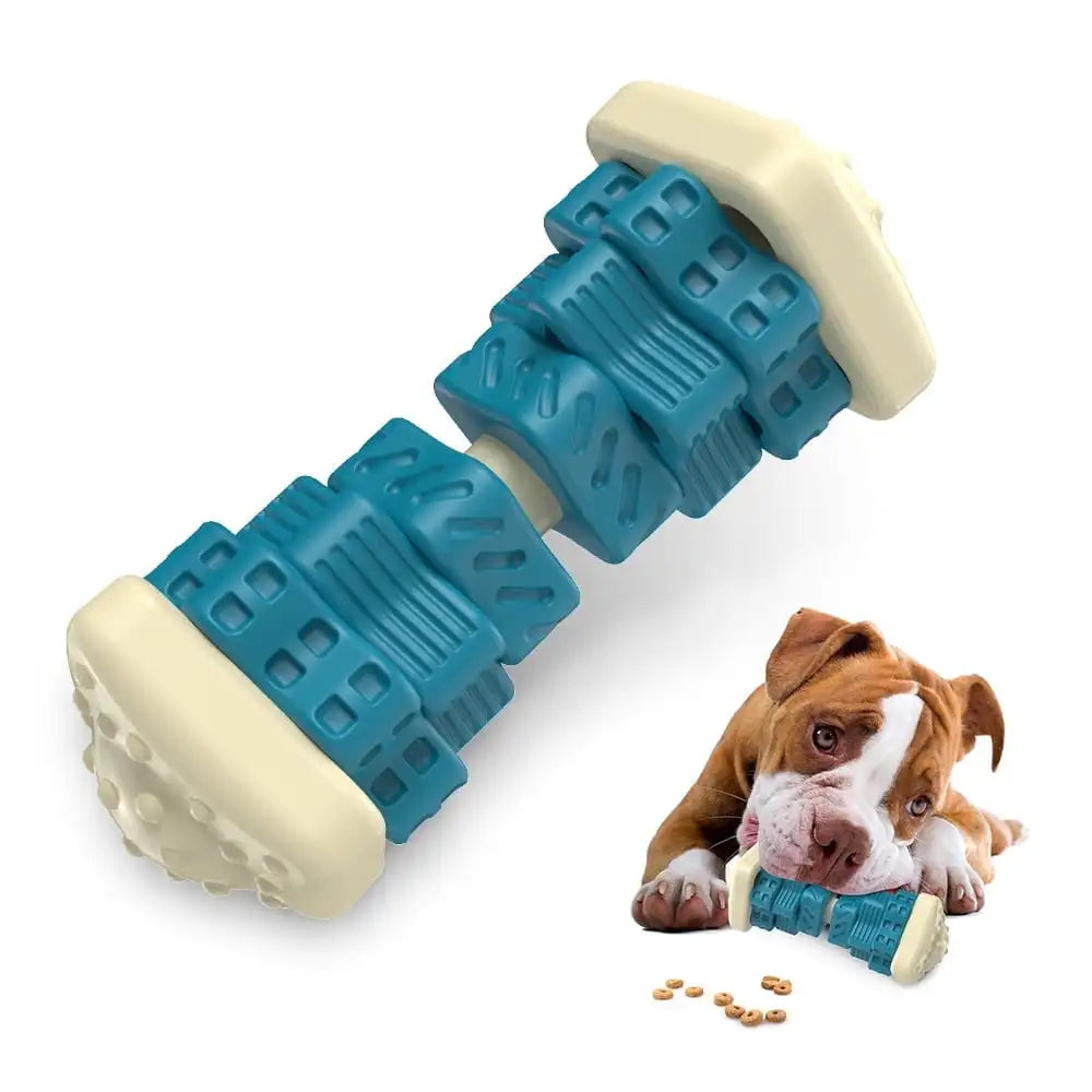 Interactive Dog Chew Toy-Brightly Colored Dog Enrichment Toy for Aggressive Chewers-Purple