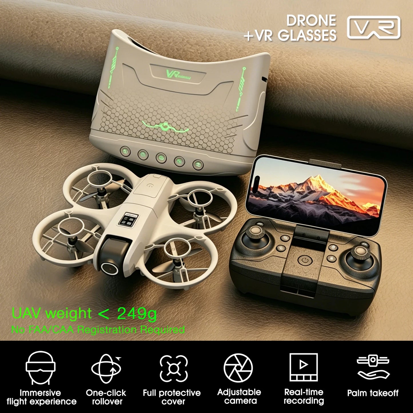 Mini Beginner Drone With VR Suite And Real Time Control