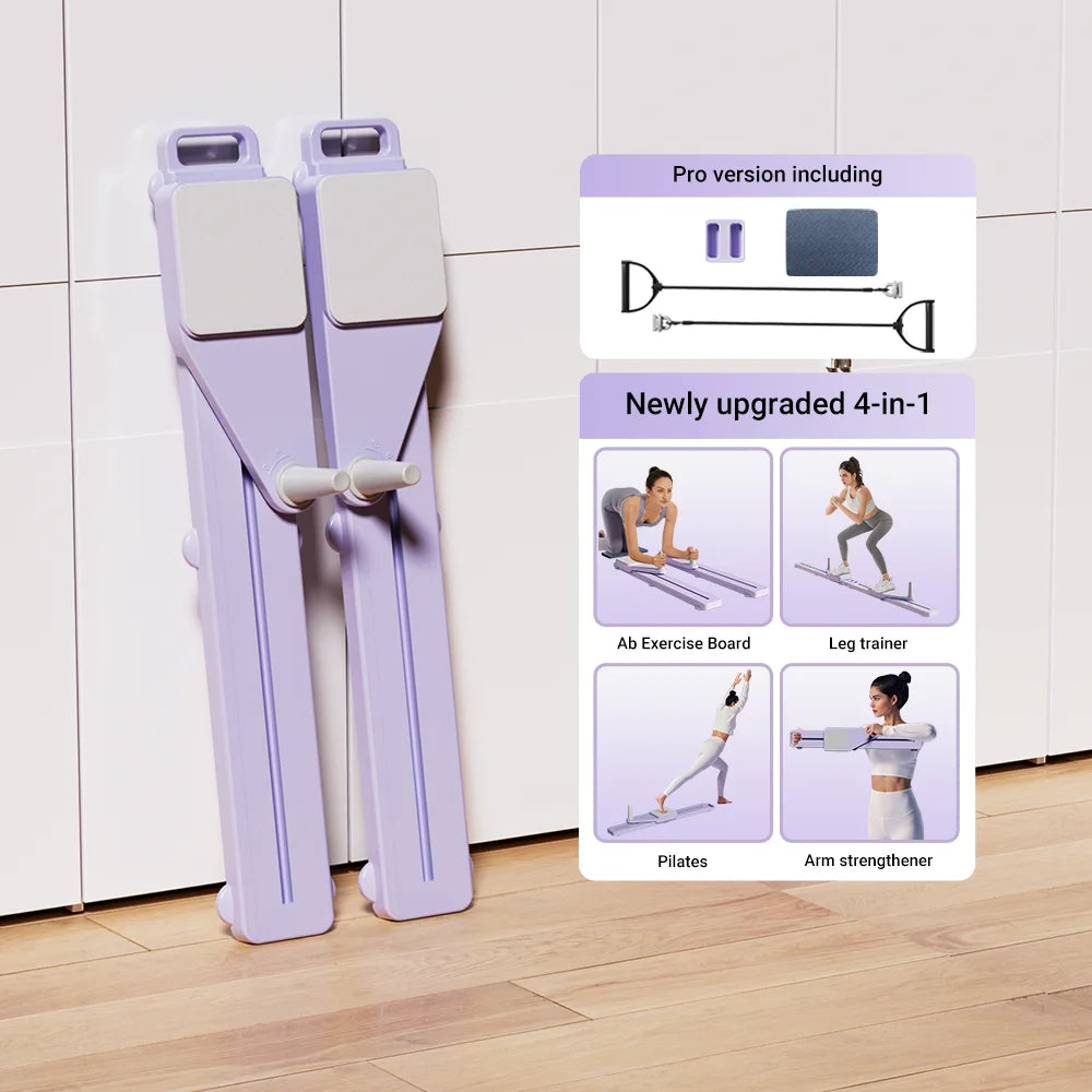 UMAY Multifunctional Home Pilates Board Adjustable Resistance With Timer Core Training Fitness Equipment
