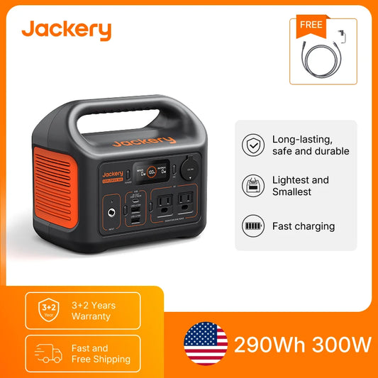 Jackery Explorer 300 Portable Power Station 290Wh Solar Generator