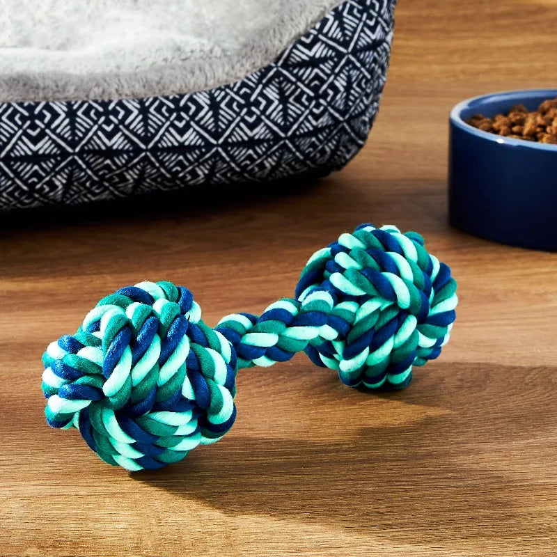 2 Knot Rope Dog Chew Toy， Polyester