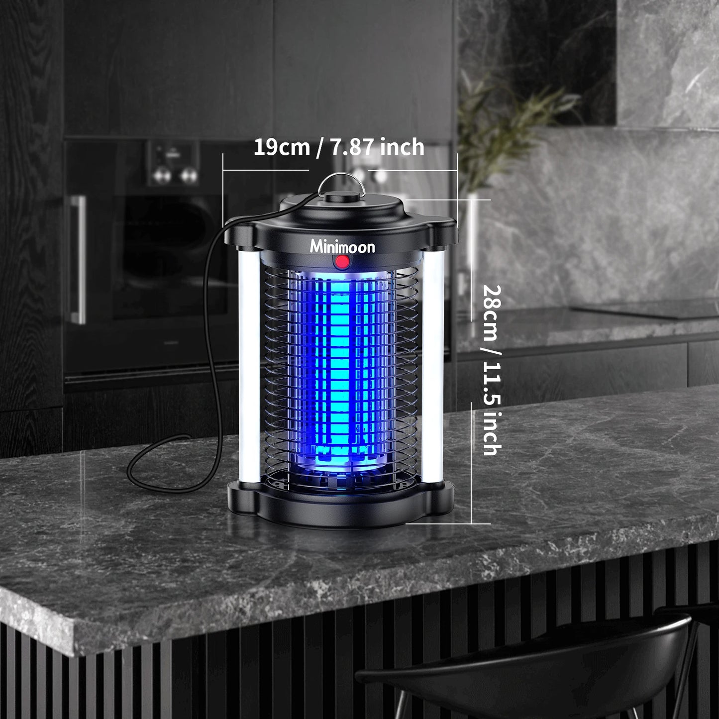Outdoor Bug Zapper Mosquito Trap With Dual LED Lights 110V