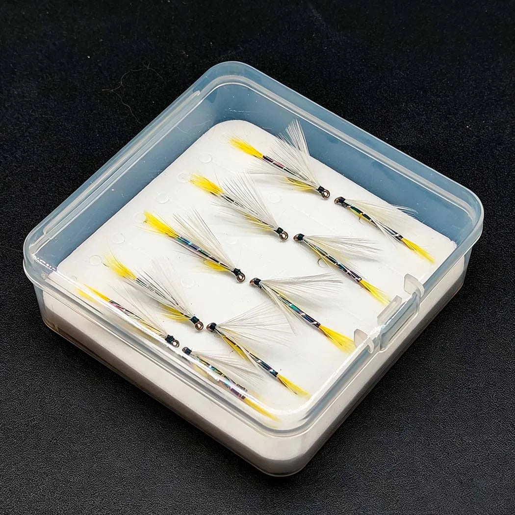2 Boxes Bundle(Total 112Pcs Flies)Fly Fishing Flies Set with Fly Box, 2 Boxes Dry Wet Nymph #4#6#8#10 Hooks for Trout Salmon Bass