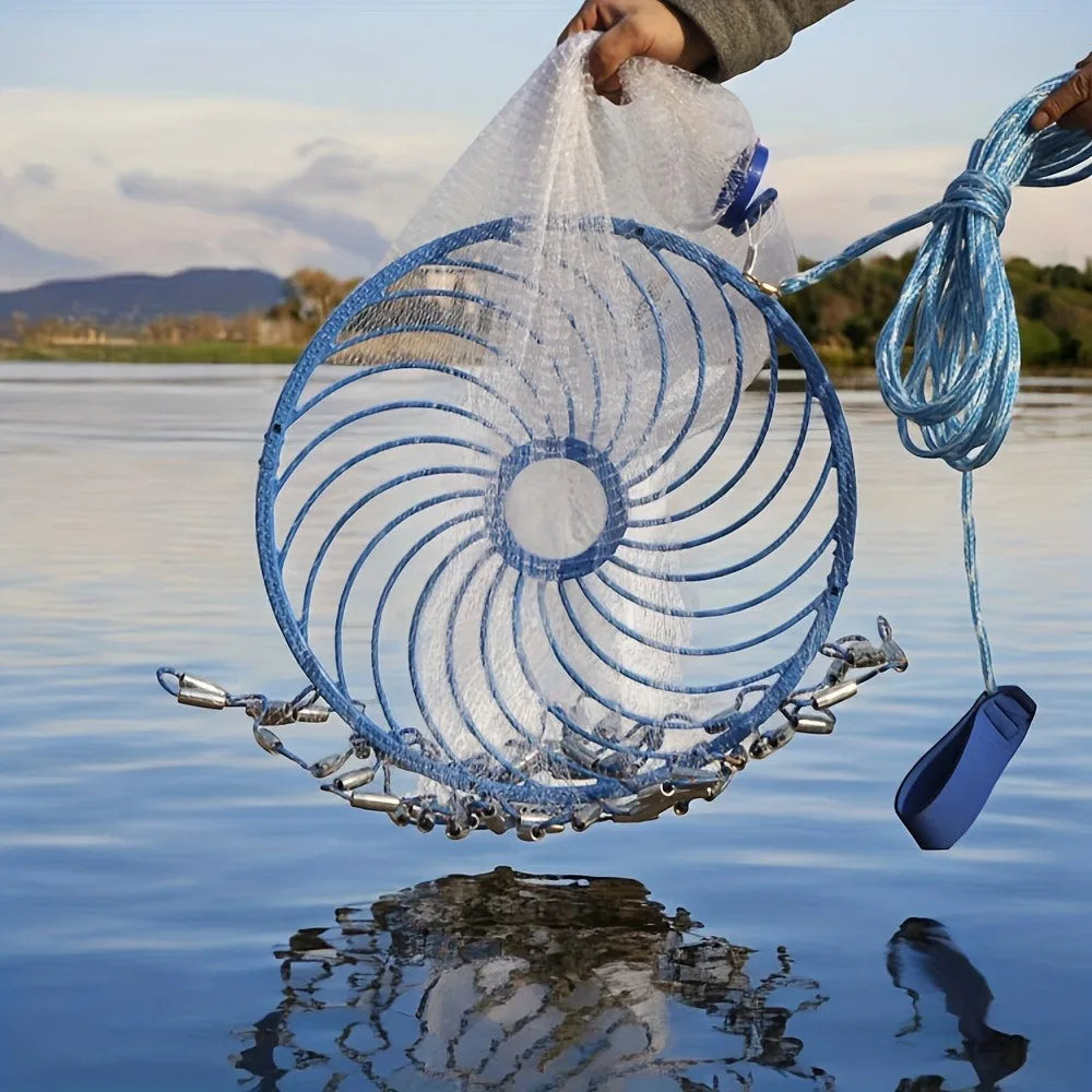 Durable and Sturdy Handmade Outdoor Fishing Tools, Suitable for Both Freshwater and Saltwater, American Style Fishing Nets, Christmas Gifts, Heavy-Duty Saltwater Fishing Nets, Bait Traps, Throwing Fishing, Freshwater Fly Fish