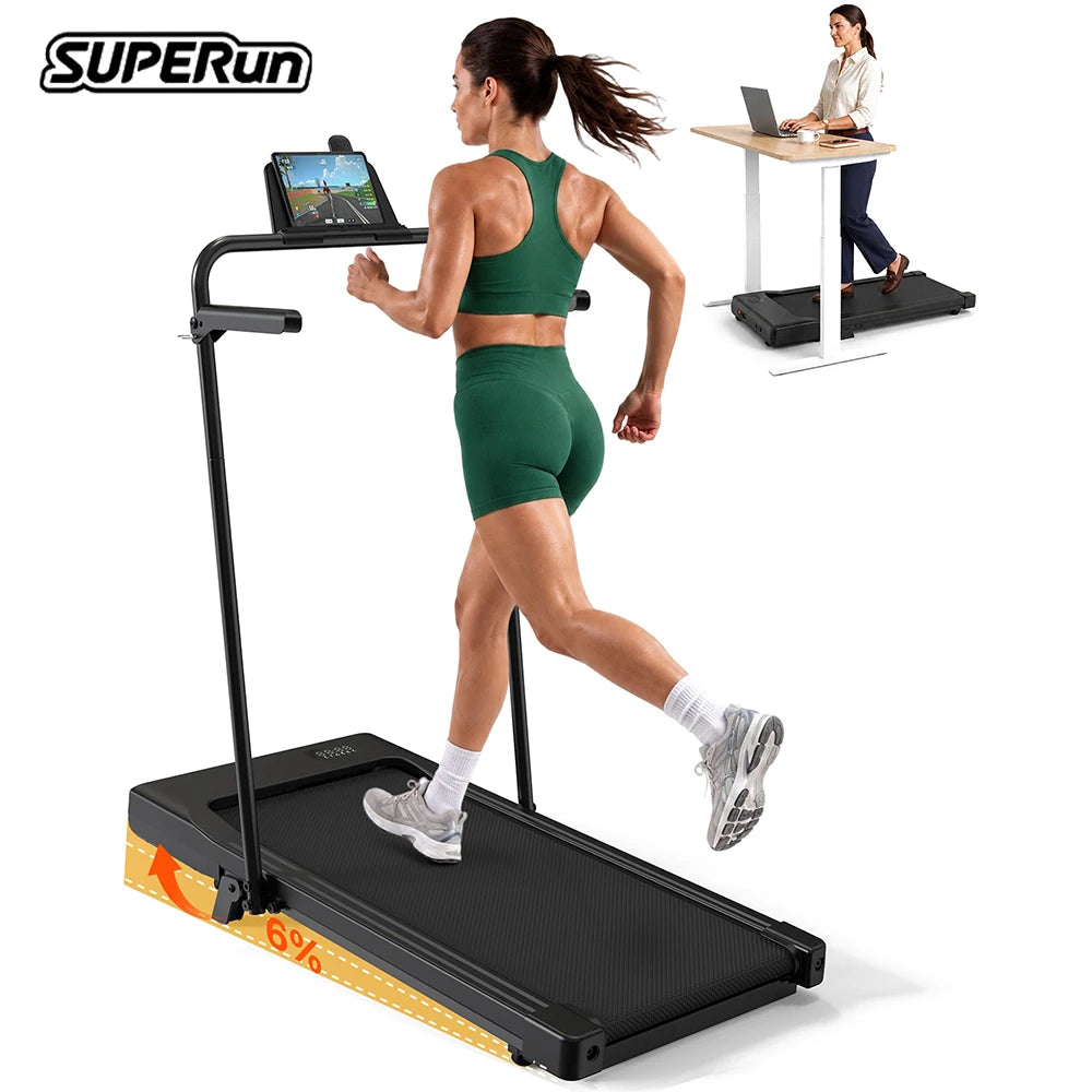 Superun Folding Treadmill With Incline For Home Walking And Running