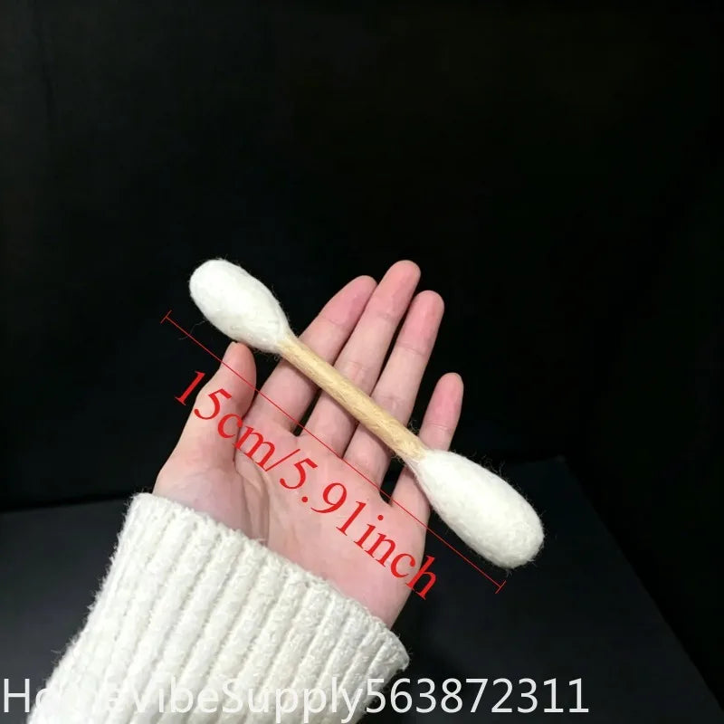 6 Pack Creative Giant Cotton Swab Shaped Catnip Toy Durable Kitten Biting Grinding Rope Stick Pet Teeth Cleaning Chewing Toy For Indoor Cats And Kittens