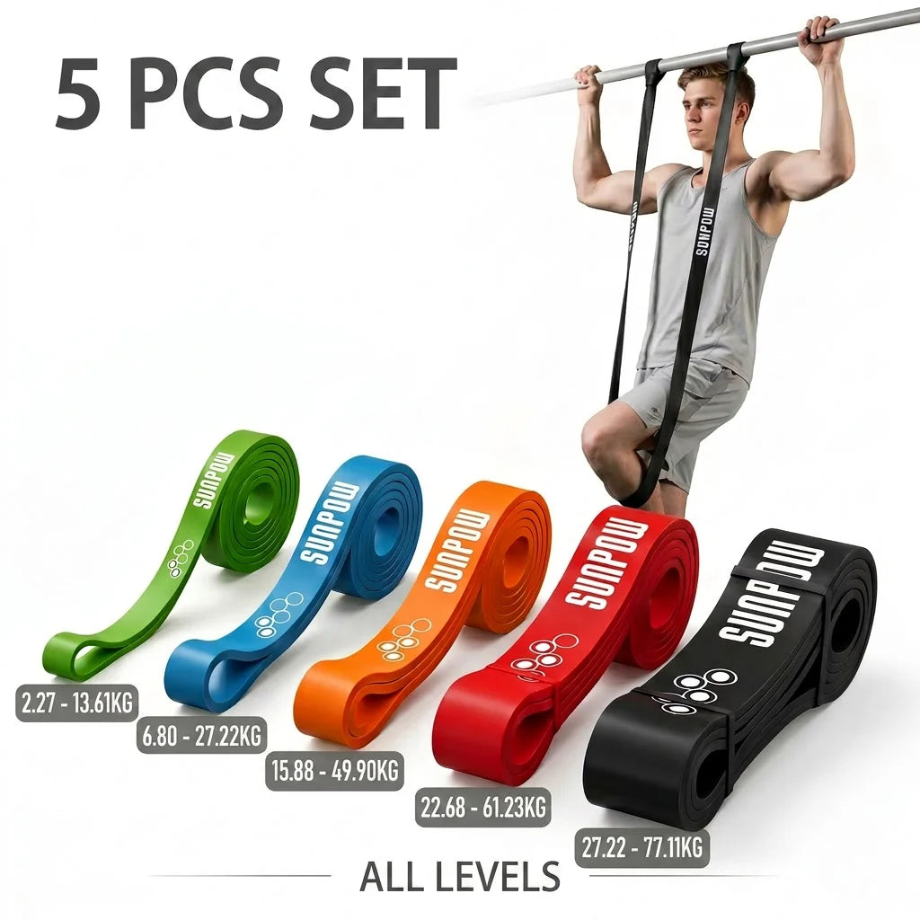 SUNPOW Pull Up Assistance Resistance Bands For Strength Training