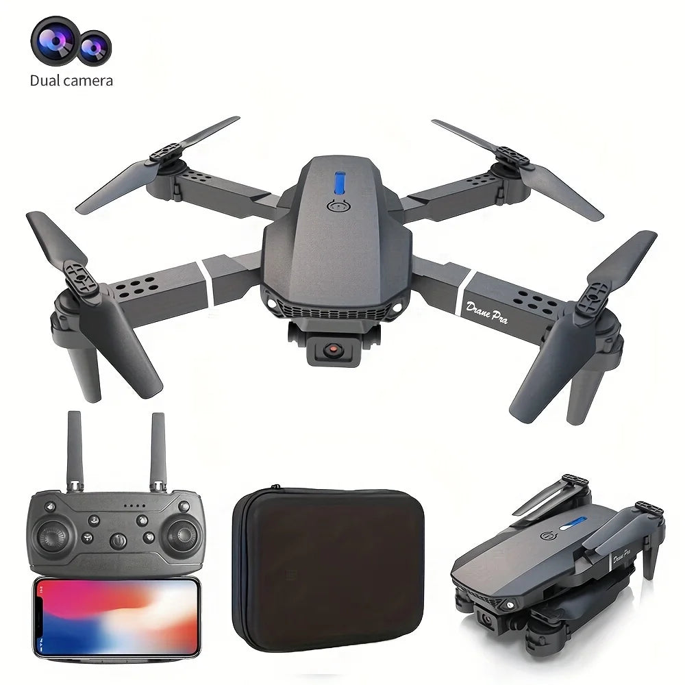 4K Pro Drone With Wide Angle Dual HD Camera Foldable