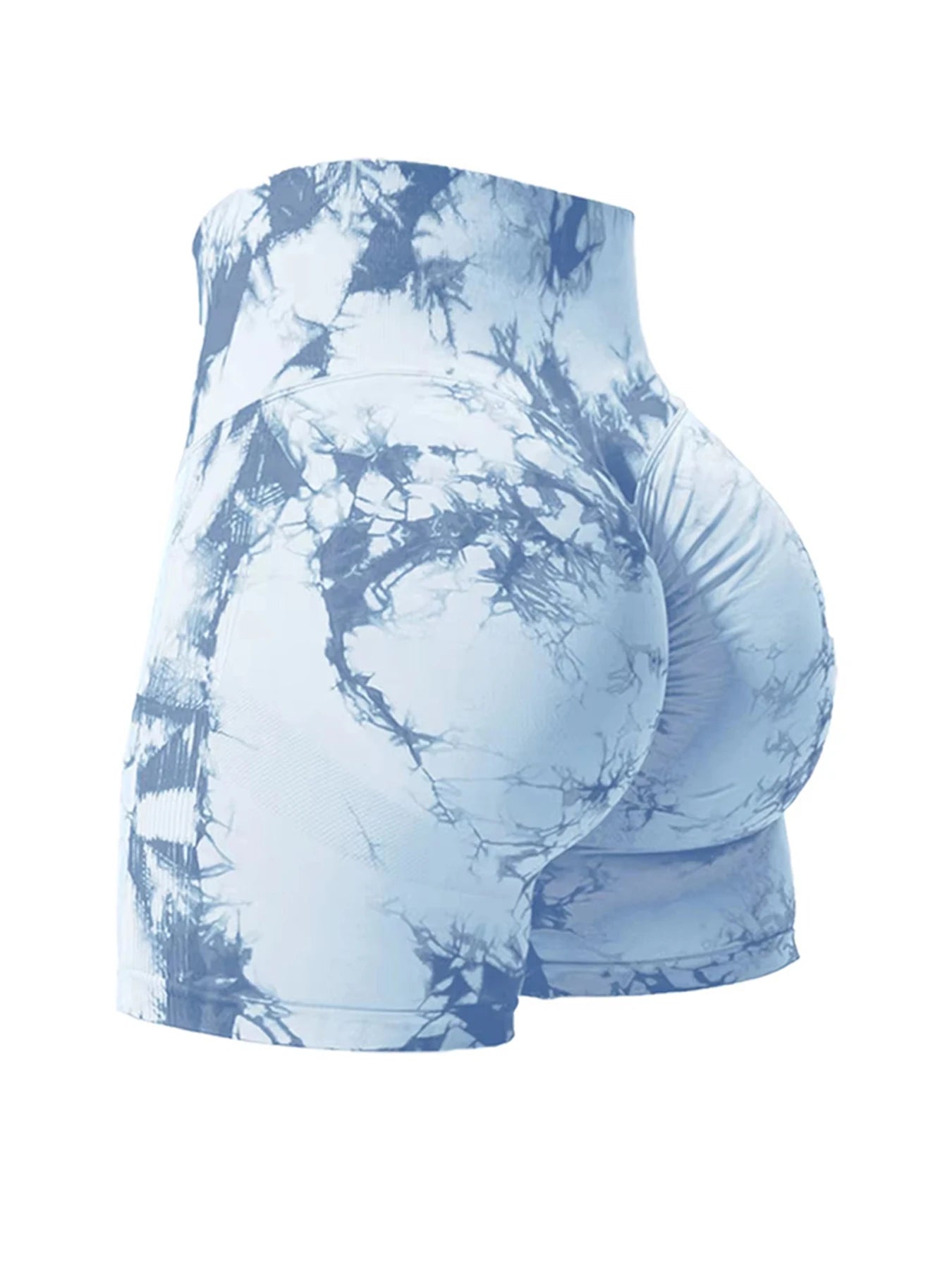 CHRLEISURE Tie Dye Butt Lifting Gym Shorts