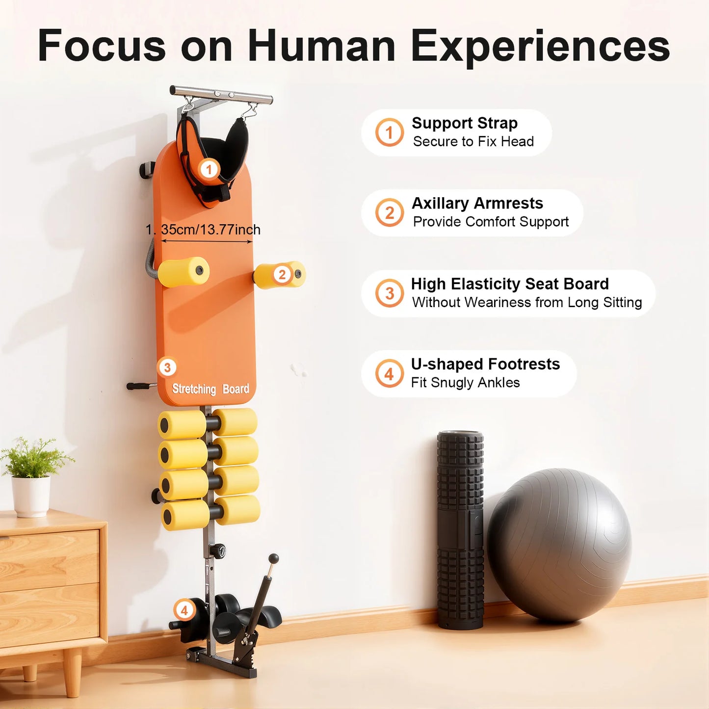 Inversion Table With Neck Stretcher And Steel Frame