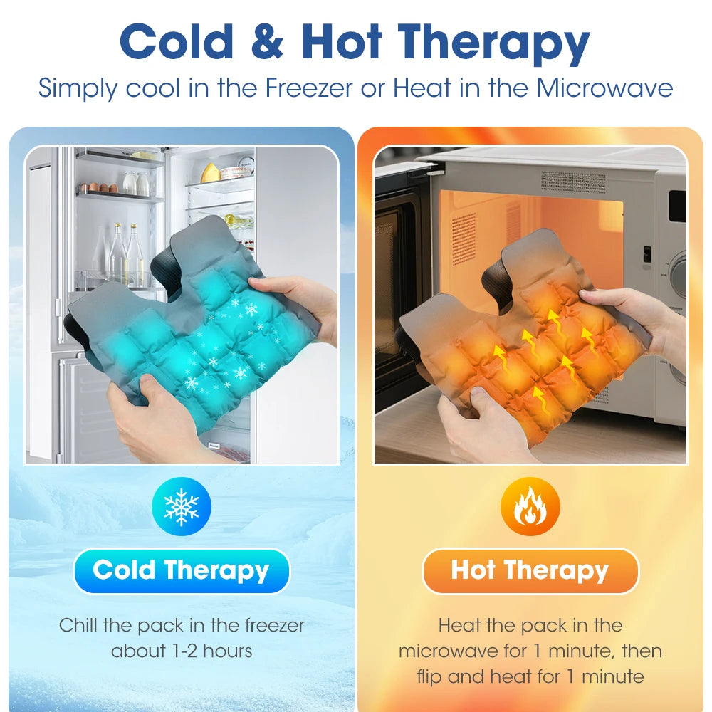 New Portable Knee Ice Pack Wrap Reusable Cold Pack Wrap Hot Cold Compress 360° Wrap Design Physical Cooling Foot Care Tools