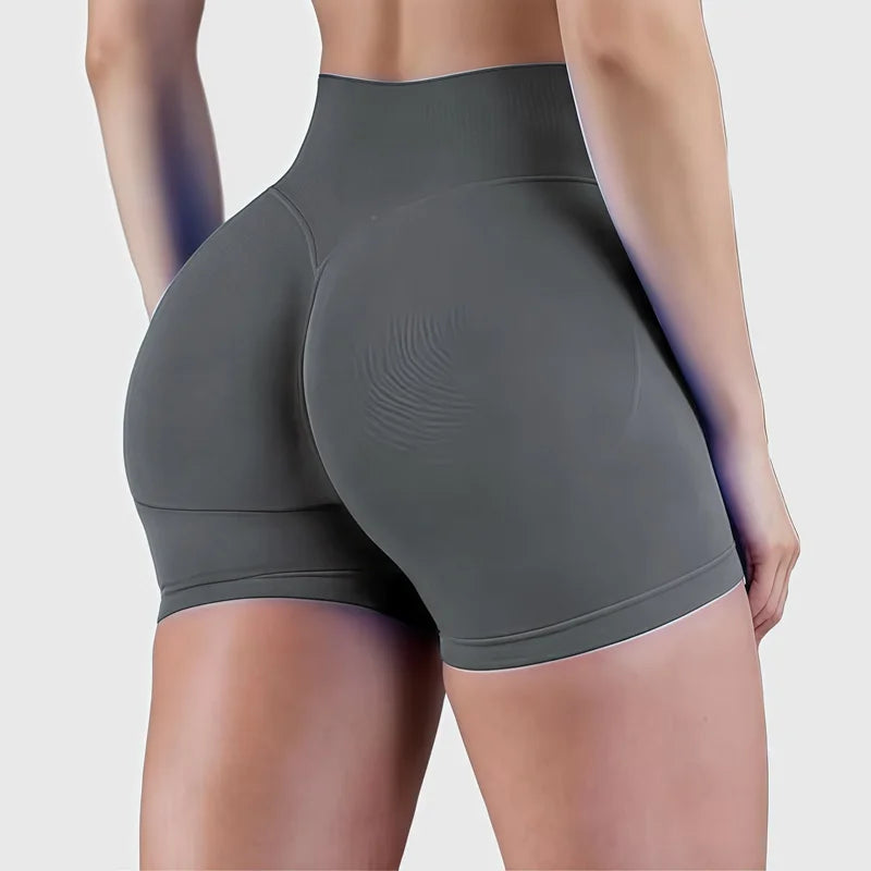 Women's Hip Lifting Yoga Shorts Low Waist High Stretch Slim Fit Gym Training