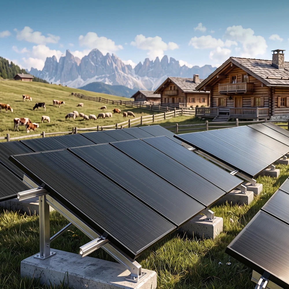 RVPOZWER 100W Solar Panels A+ N-Type Monocrystalline Solar Cell Household Outdoor Camping 23.2% High-Efficiency PV Power