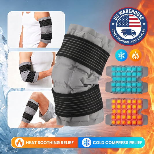 New Portable Knee Ice Pack Wrap Reusable Cold Pack Wrap Hot Cold Compress 360° Wrap Design Physical Cooling Foot Care Tools