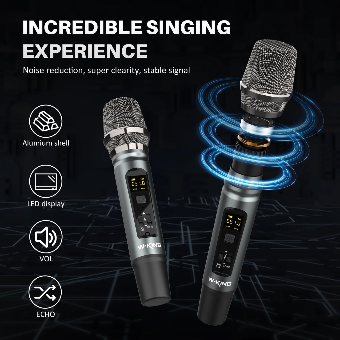 W-KING D20 Portable Bluetooth Speaker IPX7 Waterproof Outdoor Bass